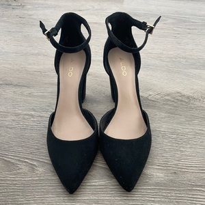 Block Aldo Black Heels
